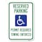 Signmission Reserved Parking Permit Required Towing Heavy-Gauge Aluminum Sign, 12" x 18", A-1218-23057 A-1218-23057 - alternate 1